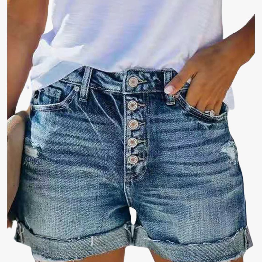 Jace & Rose Mid-rise Denim Shorts for Women