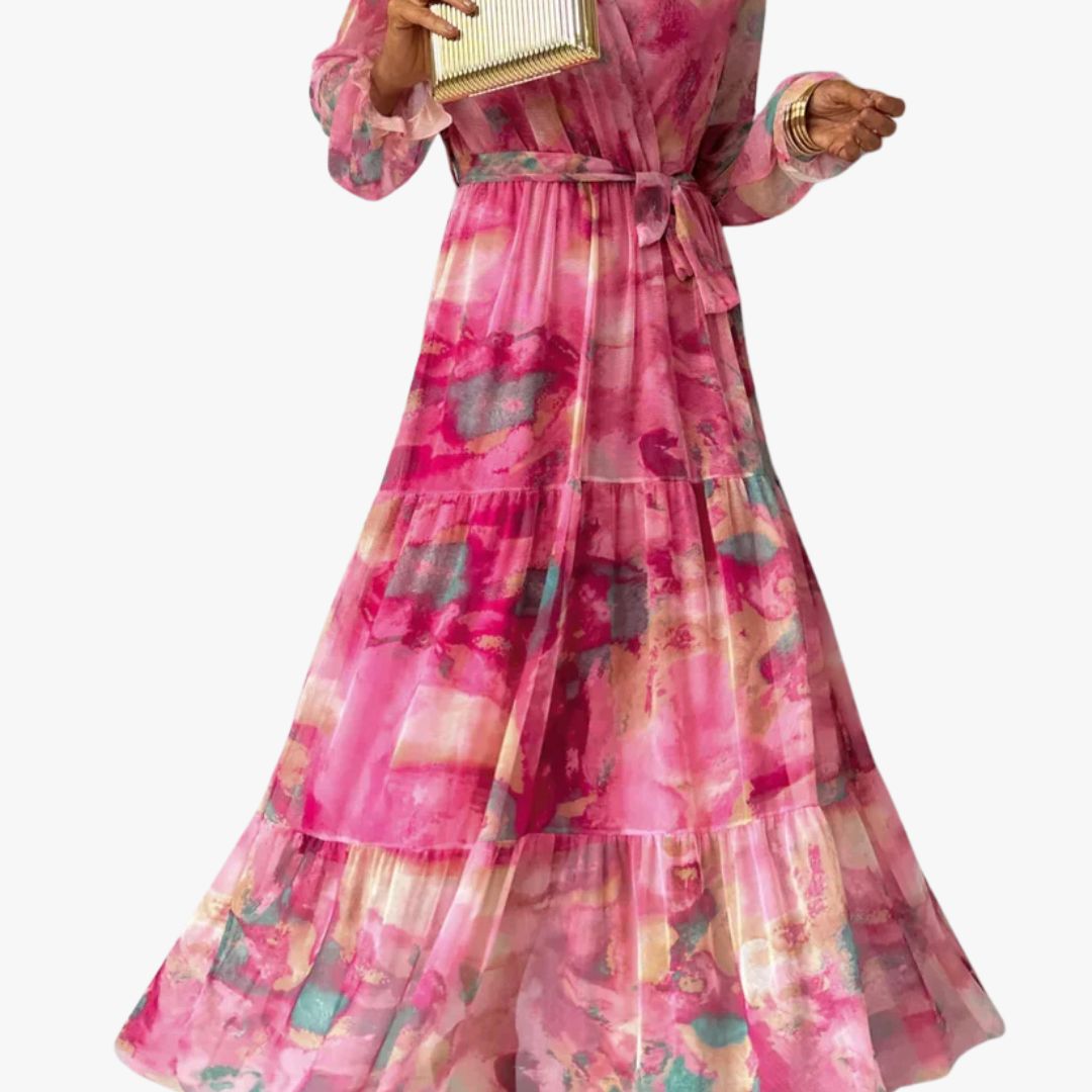 Jace & Rose Modern Long Sleeve Summer Maxi Dress for Women
