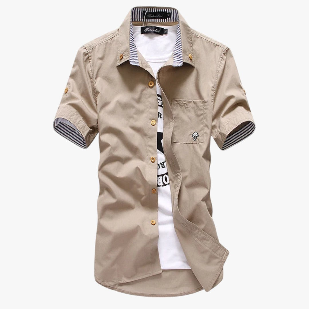 Jace & Rose Signature Button-Up Blouse Shirt for Men