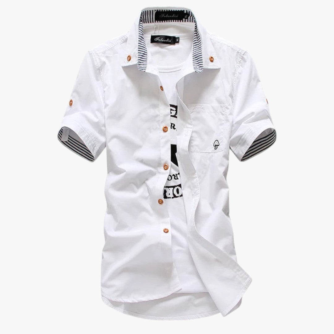 Jace & Rose Signature Button-Up Blouse Shirt for Men
