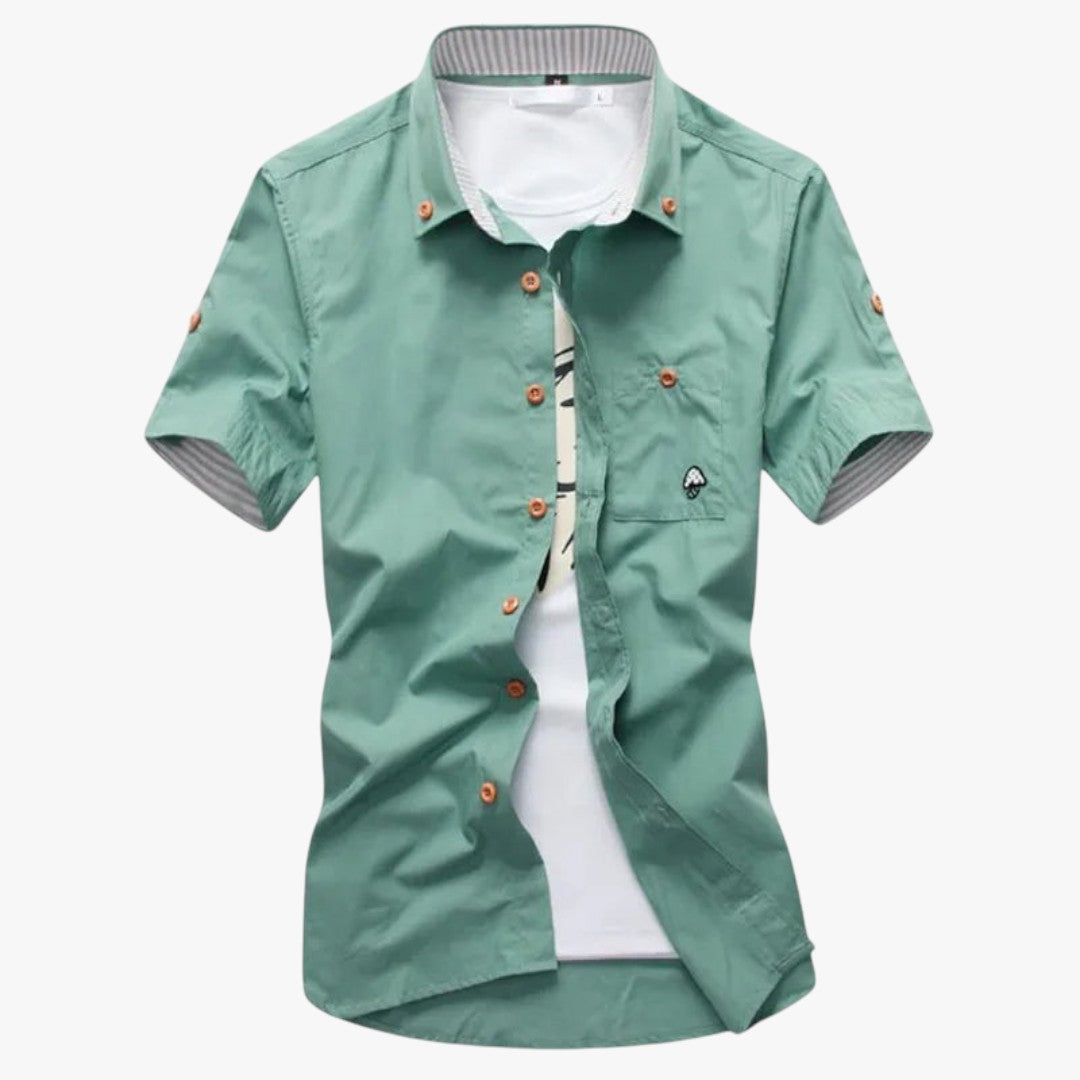 Jace & Rose Signature Button-Up Blouse Shirt for Men