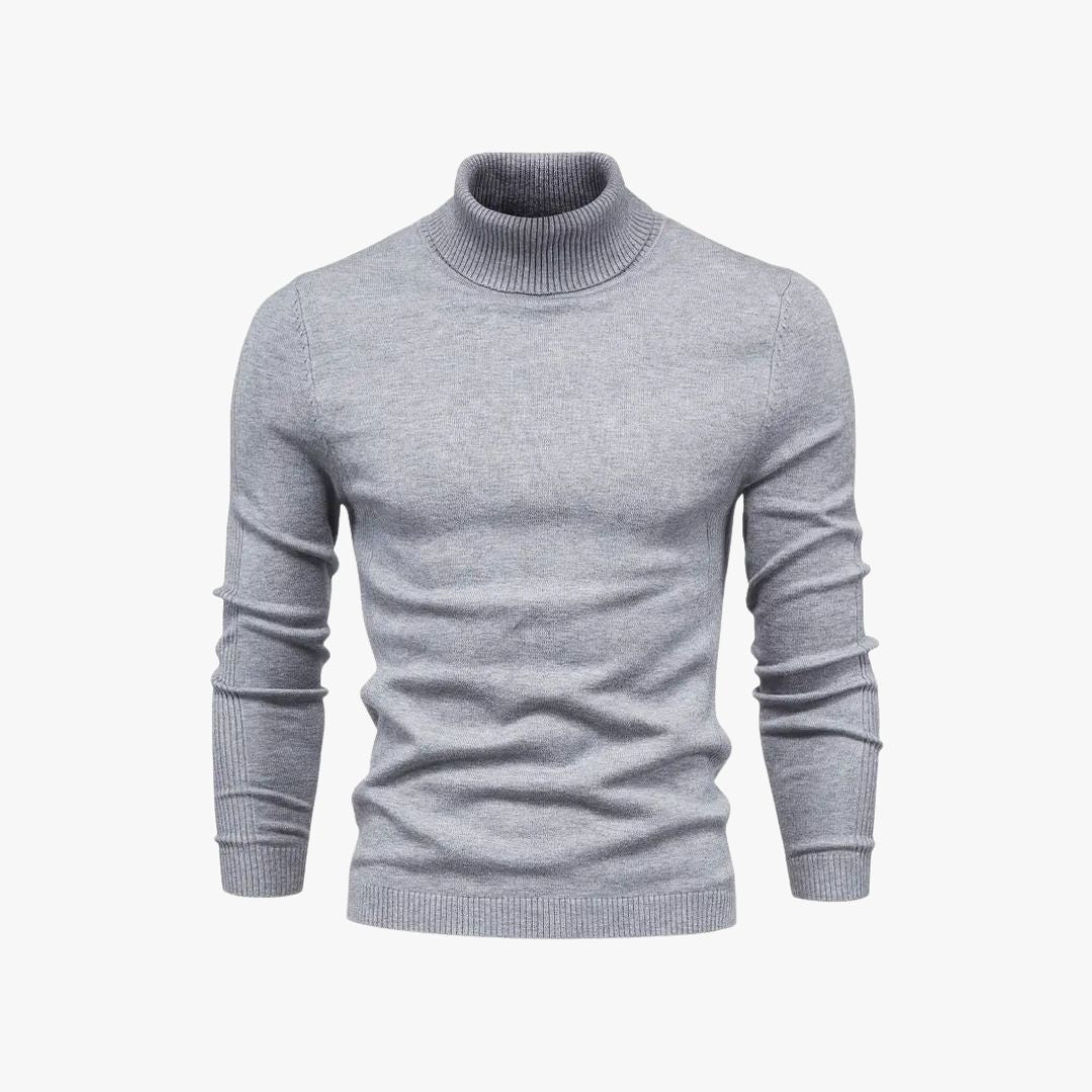 Jace & Rose Turtleneck Slim Fit Soft Knit Long Sleeve Sweater for Men