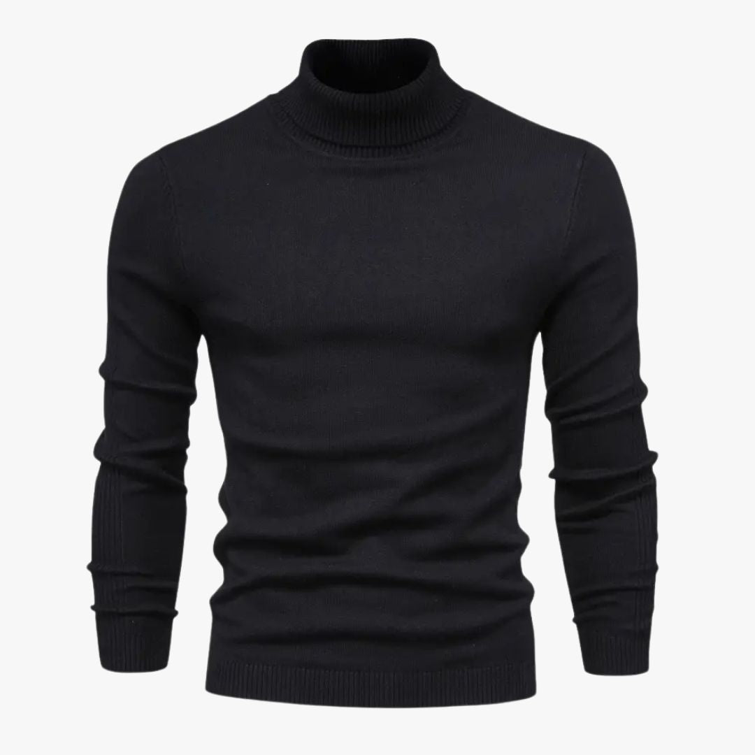 Jace & Rose Turtleneck Slim Fit Soft Knit Long Sleeve Sweater for Men