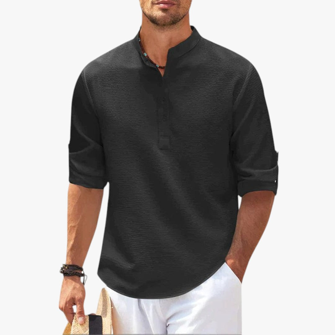 Jace & Rose Casual Modern Style Breathable Polo Sweatshirt for Men