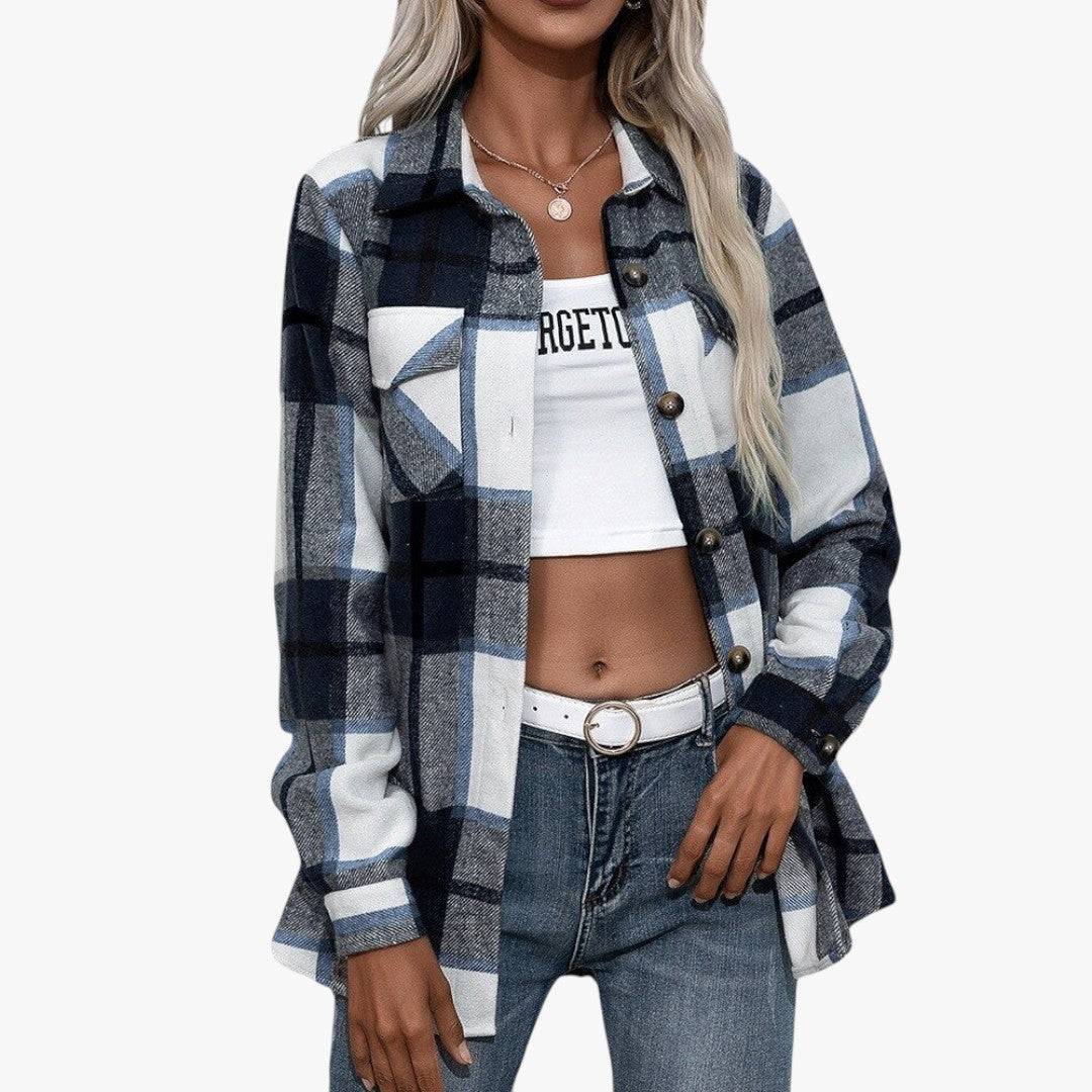 Jace & Rose Checkered Sweater for Women