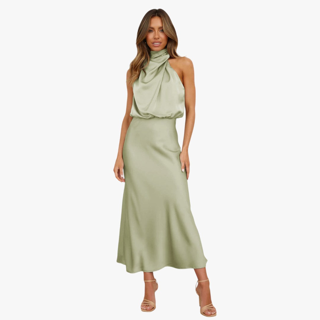 Jace & Rose Chic Satin Maxi Dress for Women