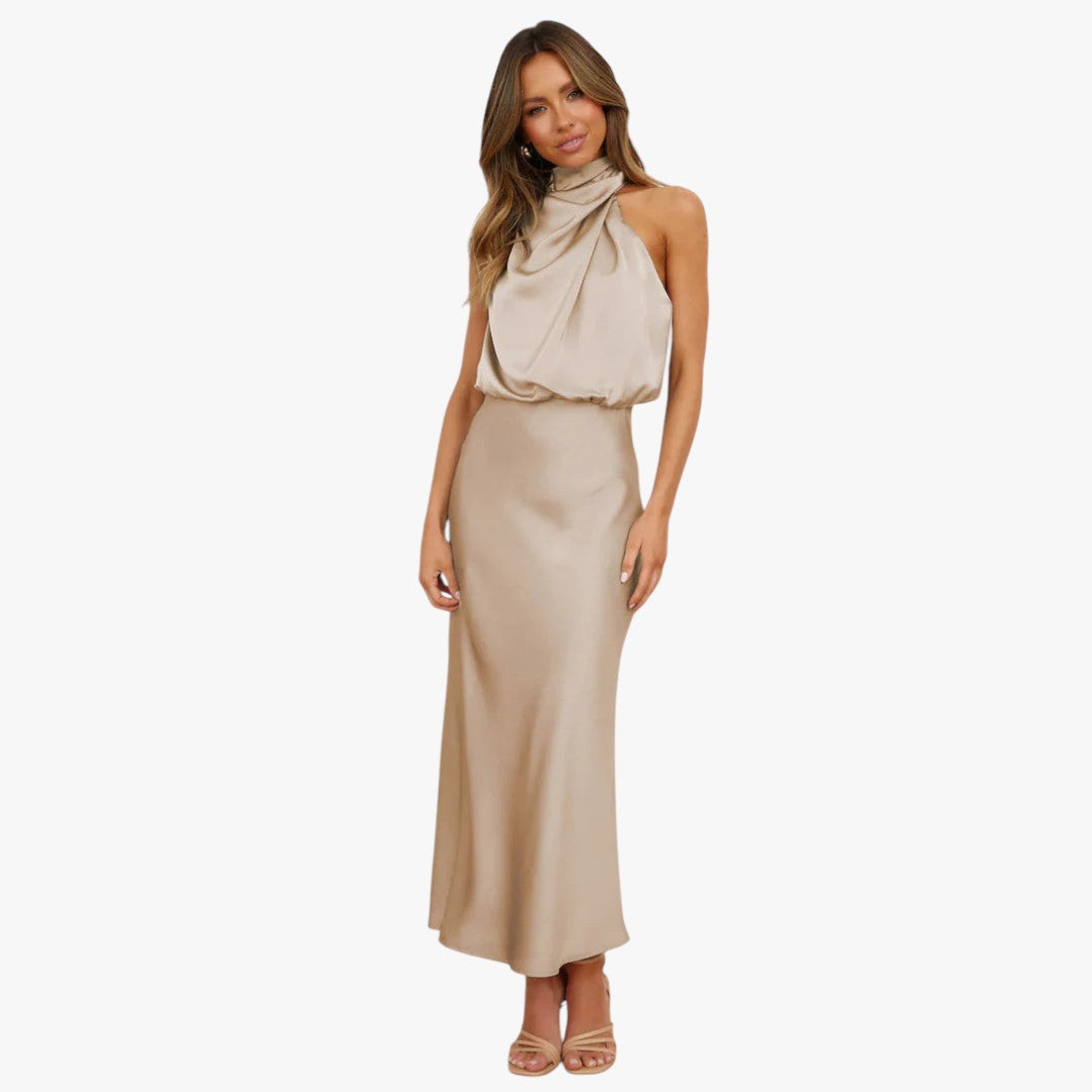 Jace & Rose Chic Satin Maxi Dress for Women