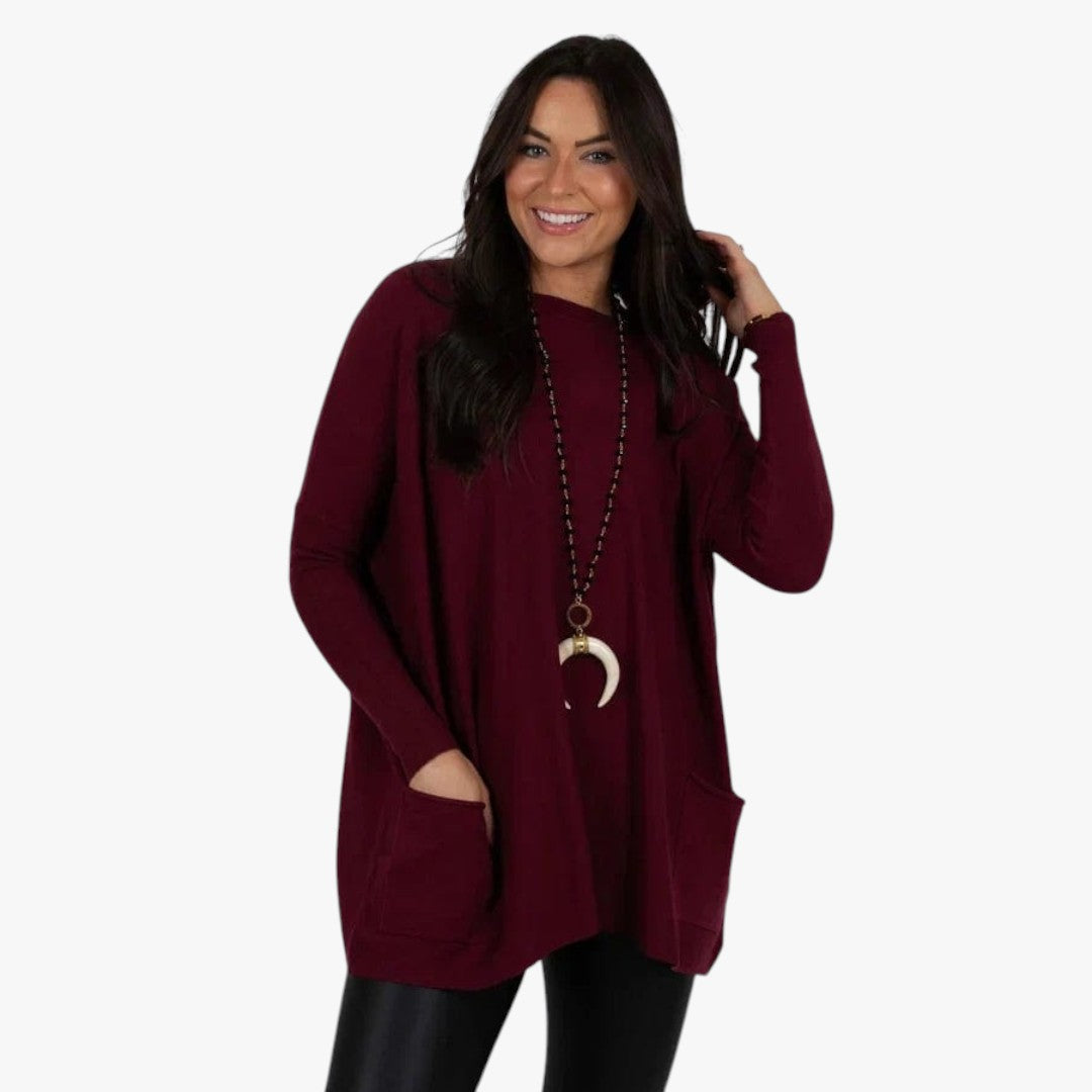 Jace & Rose Loose Sweater Casual Modern Style for Women