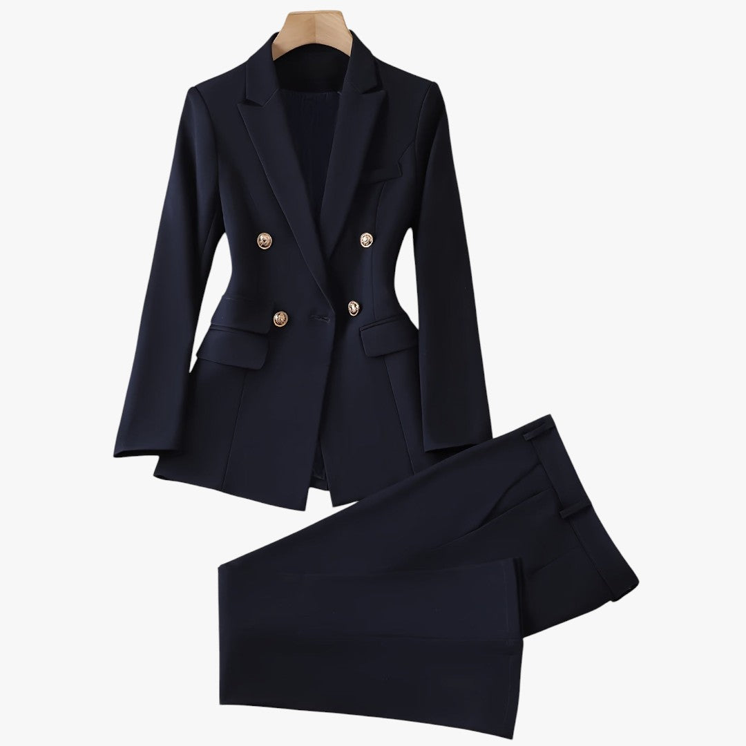 Jace & Rose Office 2-Piece Set Blazer & Pants Outfit Set for Women